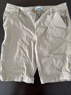Old Navy girls Khaki Cotton Shorts - Light Beige